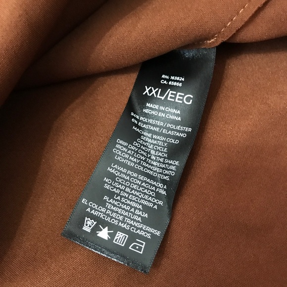 Faux Suede Shacket (Shirt Jacket) Oversized Brown Pit to Pit 27” XXL - Picture 10 of 13